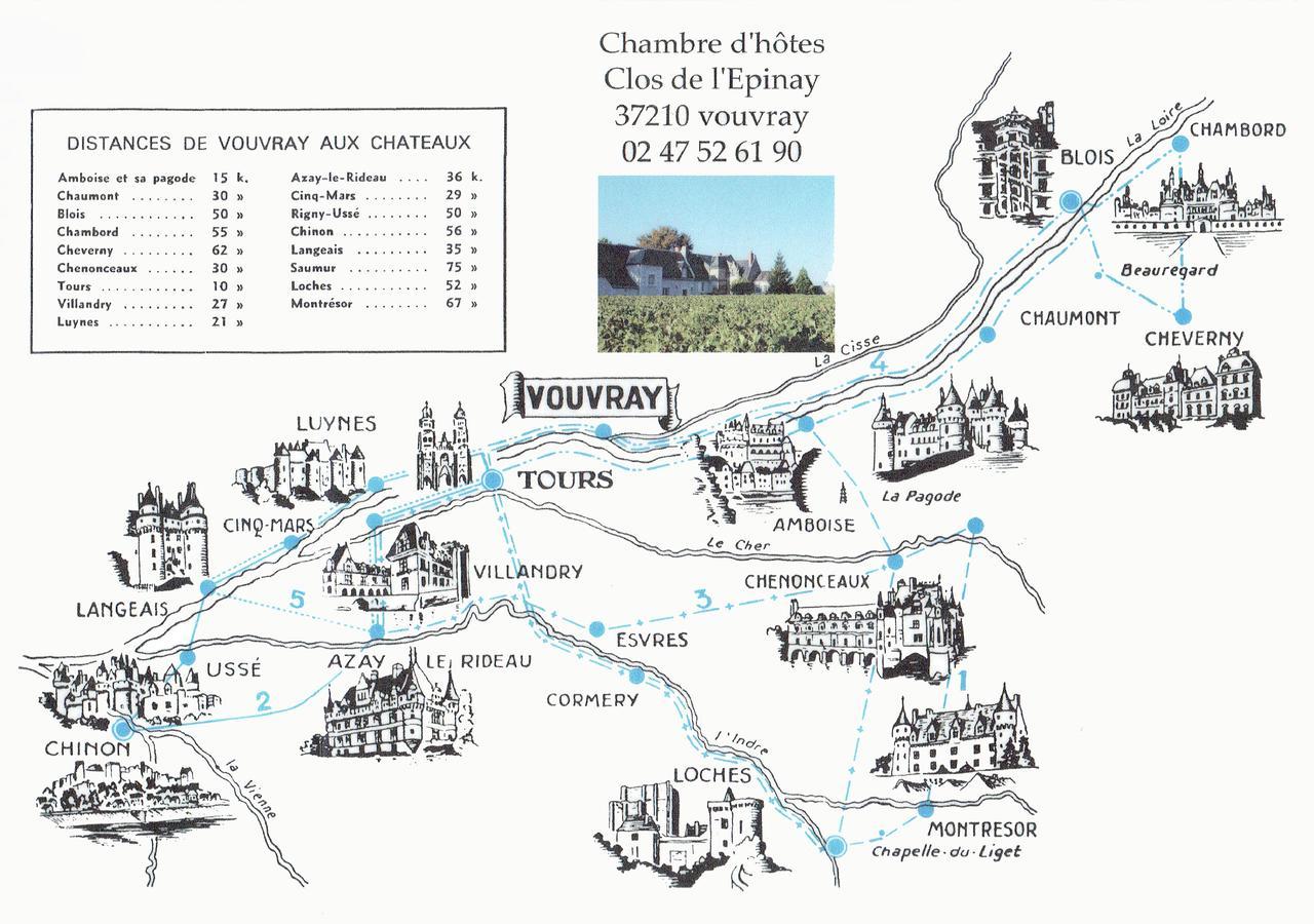 Au Clos De L'Epinay Vouvray Kültér fotó